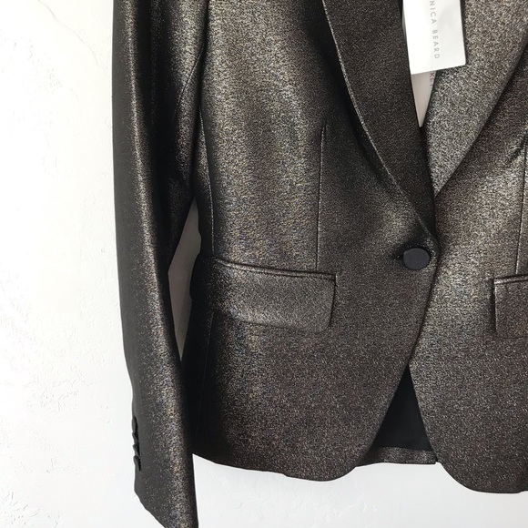 Veronica Beard Shimmer Peak Lapel Blazer NEW - Picture 5 of 9